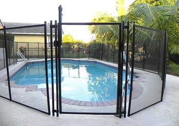 Black Pool Fence