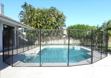 Black Pool Fence