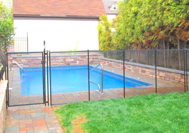 Black Pool Fence